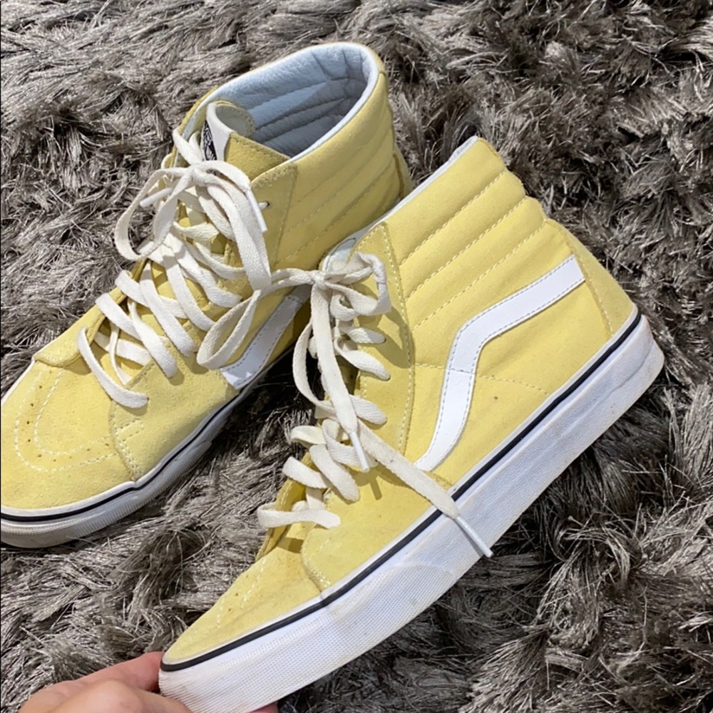 Yellow vans high tops